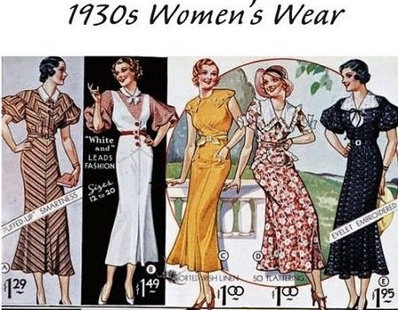 30s fashion women's